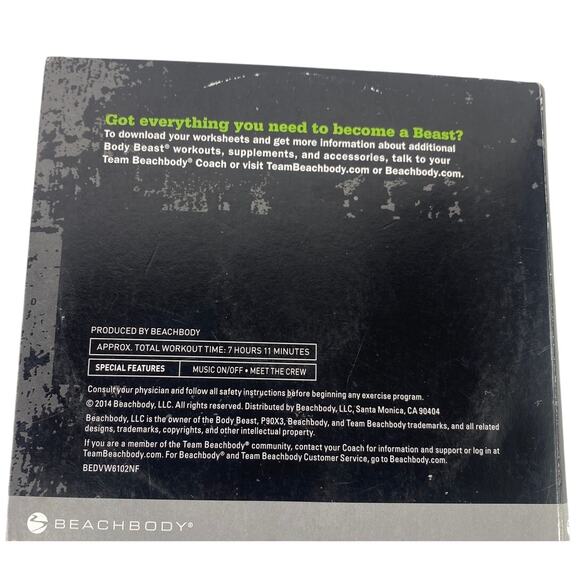 Beachbody Body Beast Home Fitness Workout 4 DVD Strength Set Complete 2012 - Picture 4 of 4